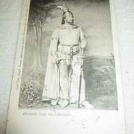 Ak Heinrich Vogl als Lohengrin gel. 1900