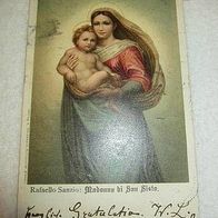 AK Rafaello Sanzio madonna di san sisto gel. 1900