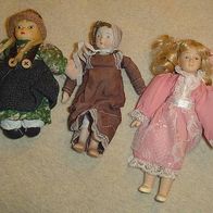 Drei hübsche Puppen