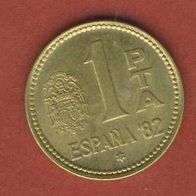 Spanien 1 Peseta 1980 (* 81)