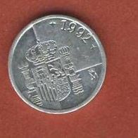 Spanien, 1 Peseta 1992