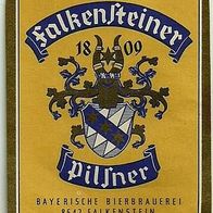ALT ! Bieretikett Bayerische Bierbrauerei † 1968 Ludwigsstadt-Falkenstein
