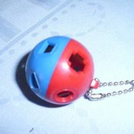 Tupperware® Schlüsselanhänger - Steckkugel rot blau