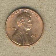 USA 1 Cent 1987.