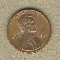 USA 1 Cent 1984 D.