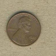 USA 1 Cent 1980 D.