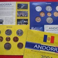 Andorra 2004 KMS Münzsatz mit Euro Münzen
