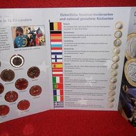 Die ersten 1 Euro Kursmünzen + Orginal Briefmarke
