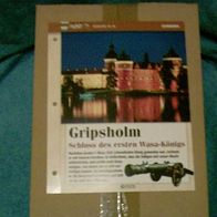 Gripsholm (Schloss)(S) - Infokarte über