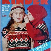 Kindermode "3 bis 6" 1988-02 Zeitschrift DDR
