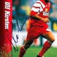 Panini CARD 95 Ulf Kirsten TSV Bayer 04 Leverkusen signiert Stahl Riesa Dresden