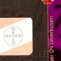 Panini CARD Wappen Emblem TSV Bayer 04 Leverkusen Logo Deutschland Sammelkarte