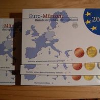 Euro-Kürsmünzensatz (5 Prägeorte) 2002 PP