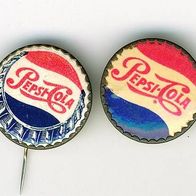 2 mal Alte Pepsi Cola vor 1940 Brosche Anstecknadel :