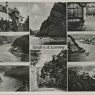 alte AK Gruß von der Loreley Gaststätte auf der Loreley