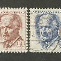 Tschechoslowakei 1968 Mi.1787 - 1788 kpmpl. gest.