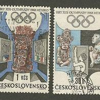 Tschechoslowakei 1968 Mi.1781 + 1784 gest.