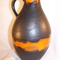 Studio Keramik Kanne / Henkel-Vase 60/70er J., Signiert s. Foto *
