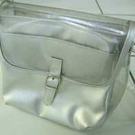Schöne Handtasche Silberfarben/ Transparent