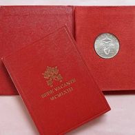 Vatikan 1963 Sedisvakanz 500 Lire Silber im Folder