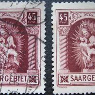 Saargebiet - 1925 - MiNr. 102 - 2 Stk./ Paar