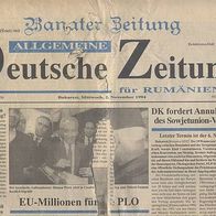 Allg. Deutsche Zeitung mit Banater Zeitung 02.11.1994