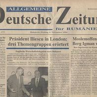 Allg. Deutsche Zeitung mit Banater Zeitung 04.11.1994