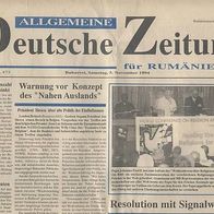 Allg. Deutsche Zeitung mit Banater Zeitung 05.11.1994