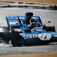 ELF Tyrrell großer alter Poster Aufkleber um 1972 Rarität