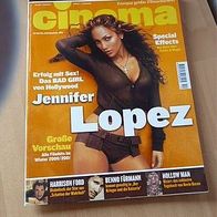 Cinema Nr.10/2000 Erfolg mit Sex Jennifer Lopez