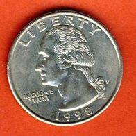 USA 25 Cent 1998 P