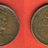 USA 1 Cent 1909 V.D.B.