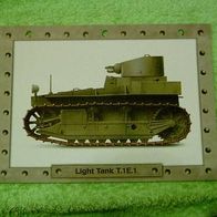 Light Tank T.1 E.1 (1926 - USA) - Infokarte über