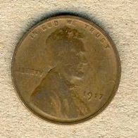 USA 1 Cent 1917