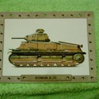 SOMUA S - 35 (1935 - Frankreich) - Infokarte über