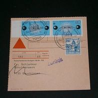 Bund, Postkarte mit Nachnahme