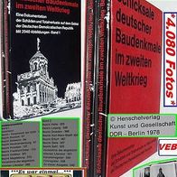 DDR * 2 Bücher * Schicksale Deutscher Baudenkmale im WKII * Druck:1978/80 * 4080 Bilder
