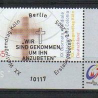 Bund 2469 ER ur (Weltjugendtag Köln) ET-Stempel Berlin
