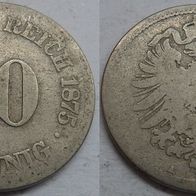 Deutsches Reich 10 Pfennig 1875 (A) ## Le5