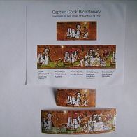 Captain Cook Bicentenary - Block + Sonder-Marken, postfrisch
