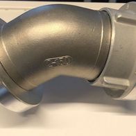 VA Rohrbogen 90° Storzkupplung Storz A 4 Bogen Krümmer Edelstahl EST - ALU VA Rohrbogen 90° Storzkupplung Storz A 4 Bogen Krümmer Edelstahl EST - ALU