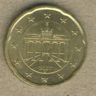 Deutschland 20 Cent 2007 D
