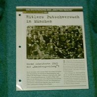 Hitlers Putschversuch in München - Infokarte über