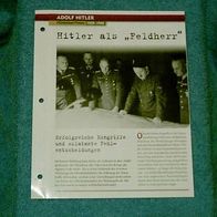 Hitler als "Feldherr" - Infokarte über