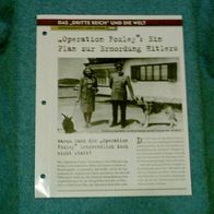 Operation Foxley": Ein Plan zur Ermordung Hitlers - Infokarte über