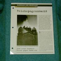 Reichspogromnacht - Infokarte über