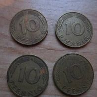 10 Pf. 1976 D, F, G und J