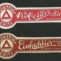 ALT ! Bieretiketten Brauerei F. Oettler † 1993 Zeitz Burgenlandkreis Sachsen-Anhalt