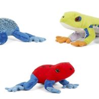 Plüschtier Erdbeerfrosch (Pfeilgiftfrosch) – Kuscheliges Amphibien-Stofftier Von SEMO, Mit Metallplakette