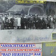 Hersfeld * Ansichtskarte * Pavillon Kurpark + Promigruppe * ca.1910 * ungelaufen